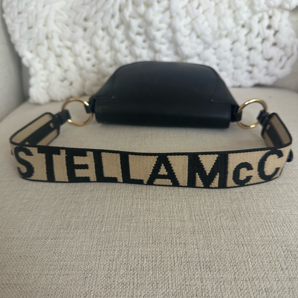 Stella McCartney Black Half-Moon Shoulder Bag - Picture 10 of 16